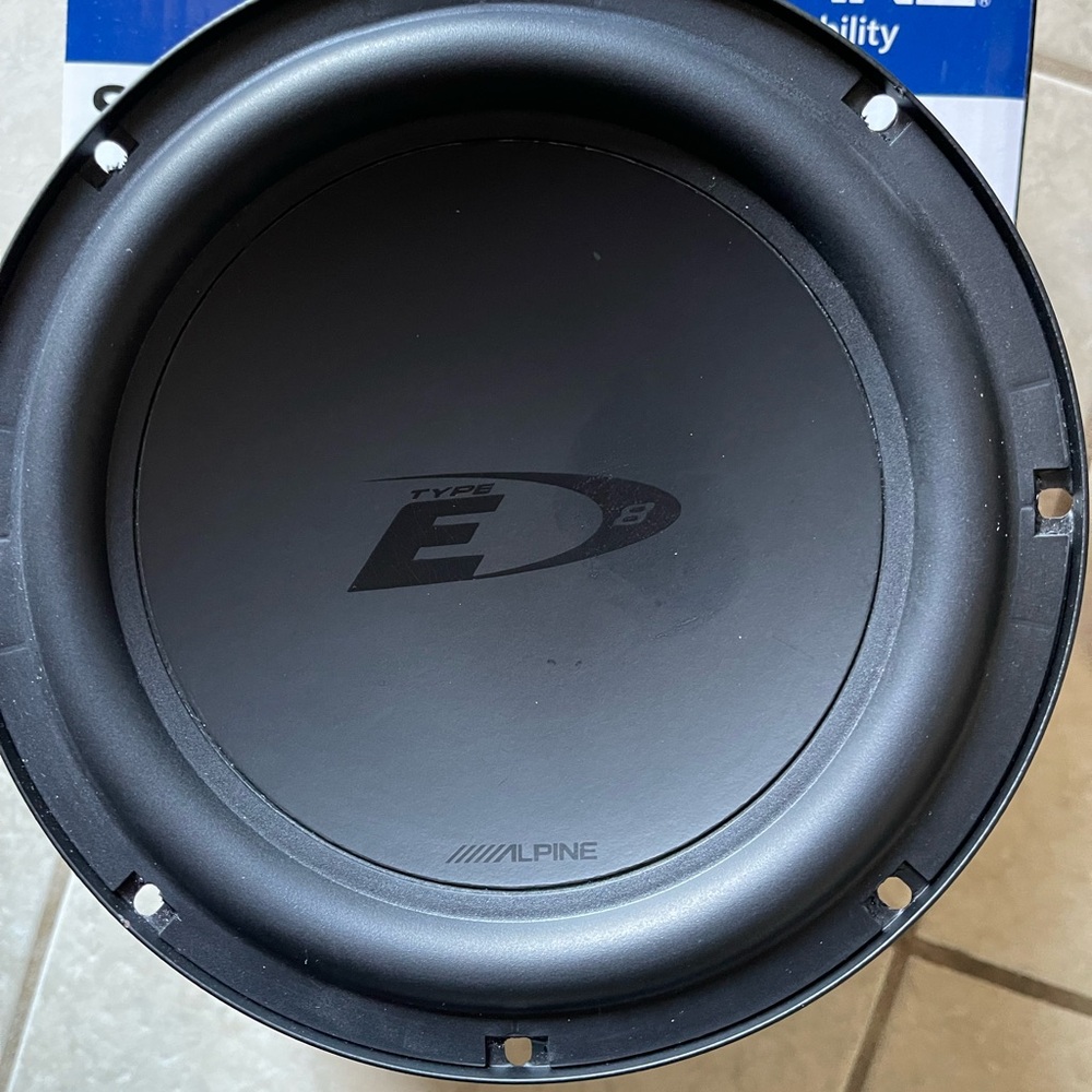 Alpine Black Car Subwoofer - Type E Series